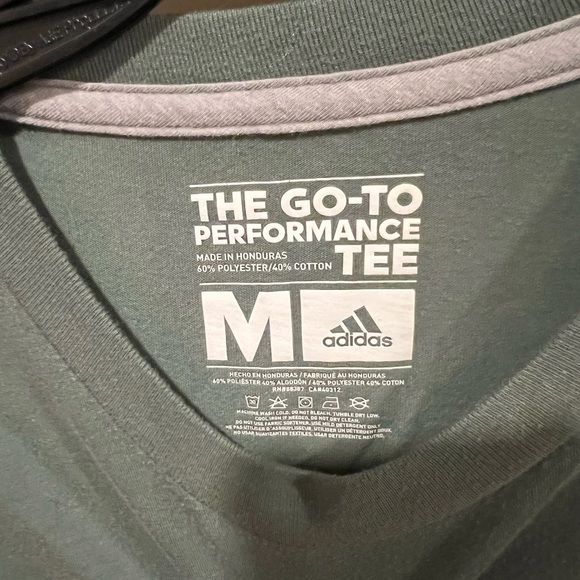 Adidas Green and Black Short Sleeve Tee with Iconic Logo - Picture 2 of 4